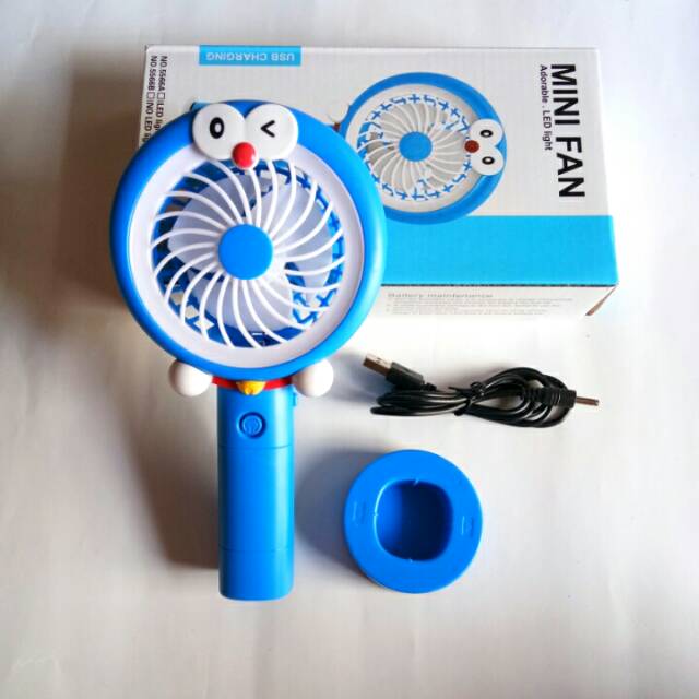 MINI FAN LED LIGHT DORAEMON / KIPAS ANGIN DORAEMON | Shopee Indonesia