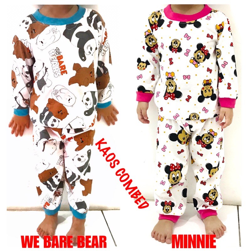 Baju tidur anak gambar unicorn. (1 KG MUAT 7 STEL) BAJU TIDUR ANAK KIDS PEREMPUAN/CEWEK PIYAMA PP PAJAMAS BAHAN KAOS KATUN
