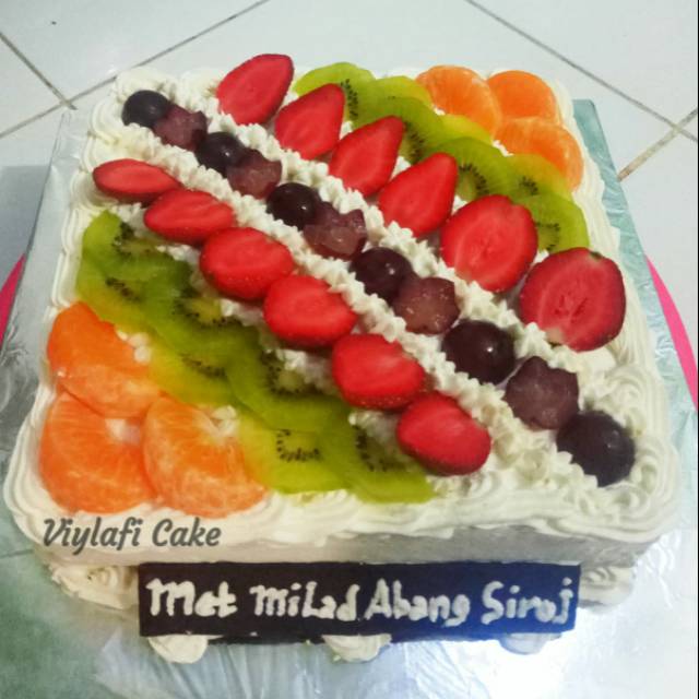 Menu manis · kue dan roti. Cake Ultah Buah Shopee Indonesia