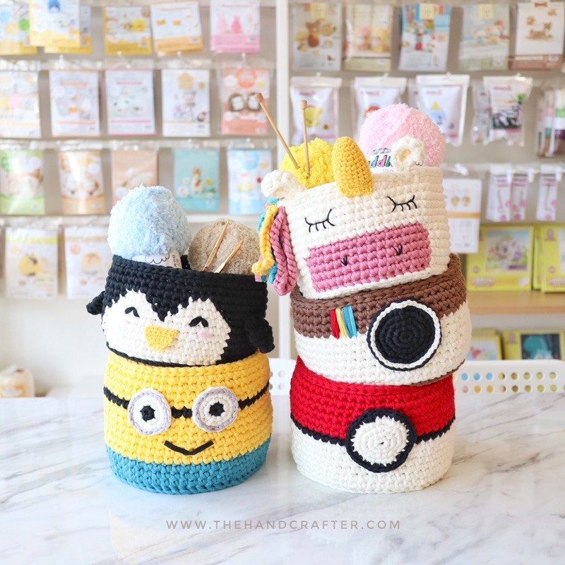 Join pusheen as she enters the world of crafting with this exclusive stitch & story collaboration! Diy Rajut Crochet Basket Keranjang Shopee Indonesia