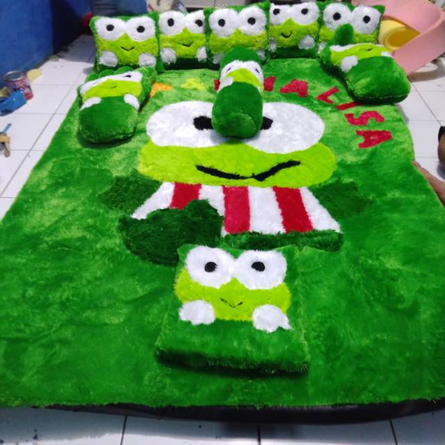 See more ideas about kids rugs, ladybug rug, funky rugs. Jual Karpet Karakter Keropi Indonesia Shopee Indonesia