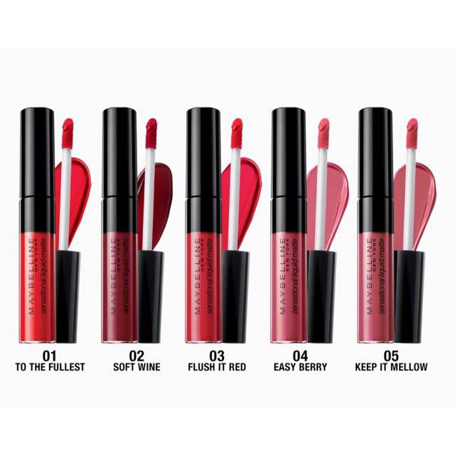 Maybelline mengeluarkan lipstick matte yang texturenya powdery dan formulanya nyaman dibibir. Promo Maybelline Sensational Liquid Matte 100 Original Bpom Shopee Indonesia