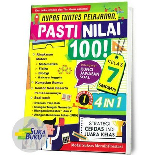 Pendidikan adalah usaha sadar dan terencana untuk mewujudkan suasana belajar dan proses pembelajaran agar peserta didik secara aktif mengembangkan potensi . Suka Buku Kupas Tuntas Pelajaran Pasti Nilai 100 Kelas 7 Smp Mts Shopee Indonesia
