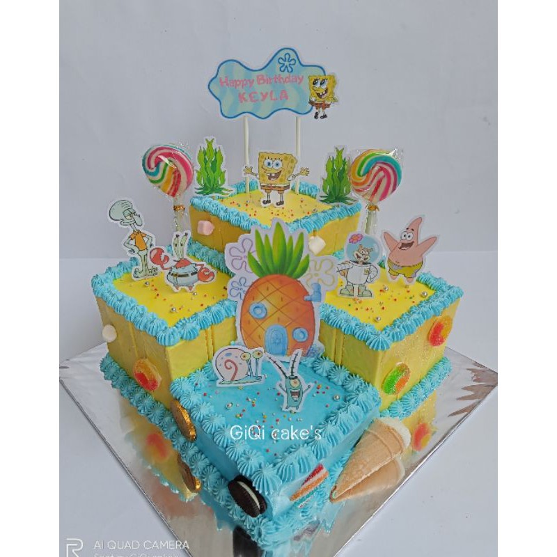 Cake ultah tayo simple cake coklat yang lembut, . Kue Ultah Sudut Karakter Shopee Indonesia