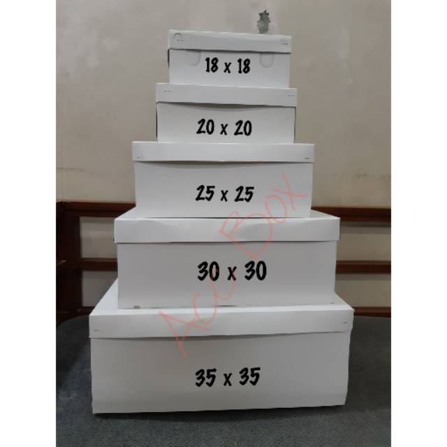 Kotak nasi / Nasi kotak/ Dus makanan / Dus Nasi TPS motif polos ukuran 18,20,22,25  | Shopee Indonesia