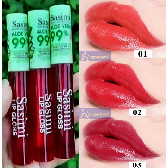 ECER - [S-721] LIPTINT SASIMI ALOE VERA / LIP TINT LIPGLOSS SASIMI 99% |  Shopee Indonesia