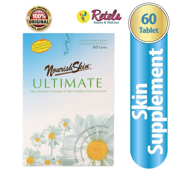 Jual Nourish Skin Ultimate 60' S / Melembabkan Kulit / Mencerahkan Kulit /  Mencegah Penuaan Dini Indonesia|Shopee Indonesia