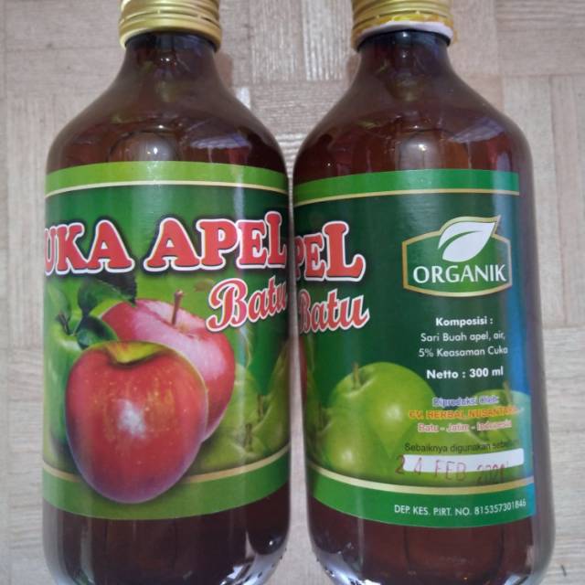 Cuka Apel Organik Asli Apel Oleh Oleh Malang Batu | Shopee Indonesia