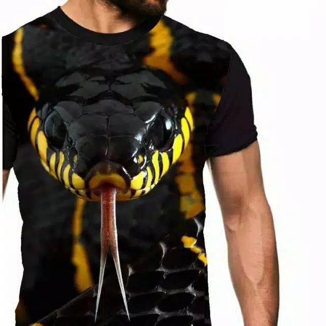Mengingat ini adalah sprei 3d, gambar ular pada sprei ini tampak menonjol sehingga kelihatan hidup. Baju Kaos Ular Snake Face 3d Fullprint Keren Shopee Indonesia