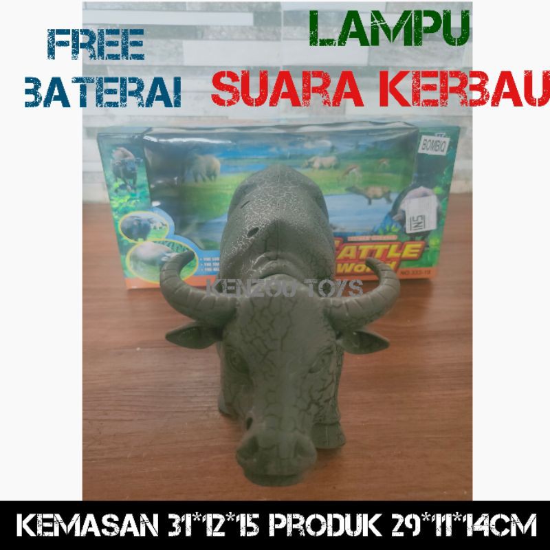 Mainan Kerbau Suara Lampu Gerak Free Baterai | Shopee Indonesia