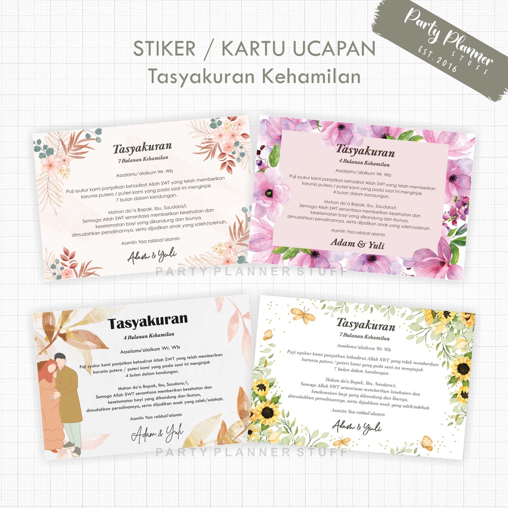 See more ideas about hamil, gambar, siluet. Harga Kartu Ucapan 4 Bulanan Stiker Terbaru November 2021 Biggo Indonesia