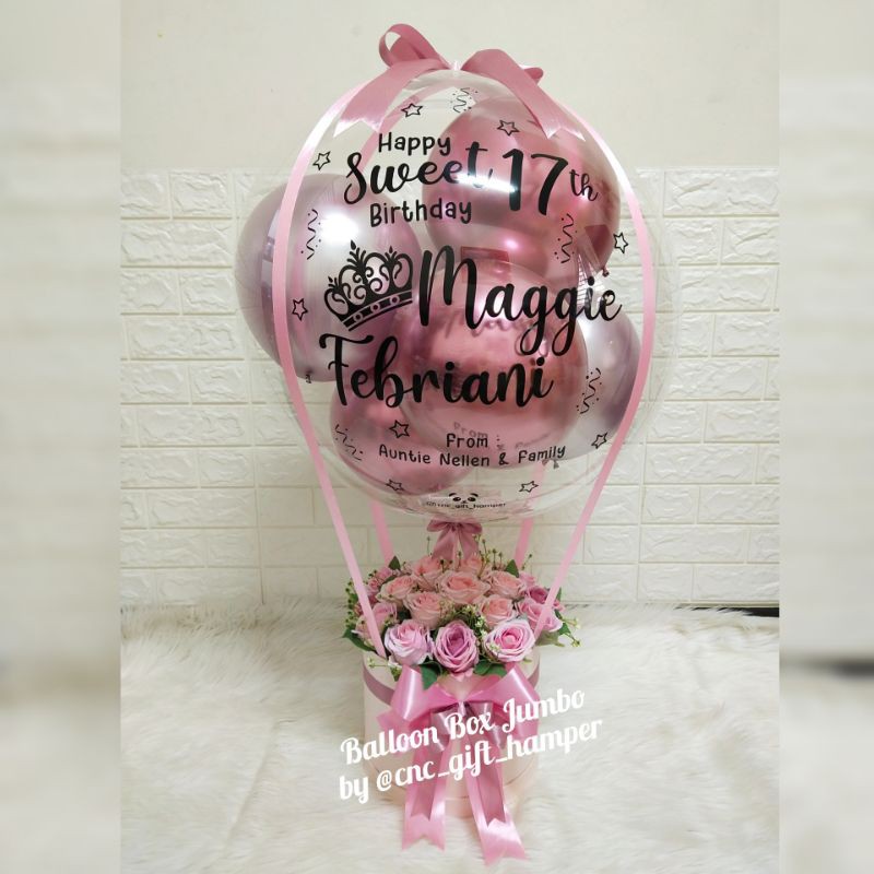 balon box jumbo/buket balon XL/balloon bouquet jumbo/kado balon/kado ultah/ kado anniversary | Shopee Indonesia