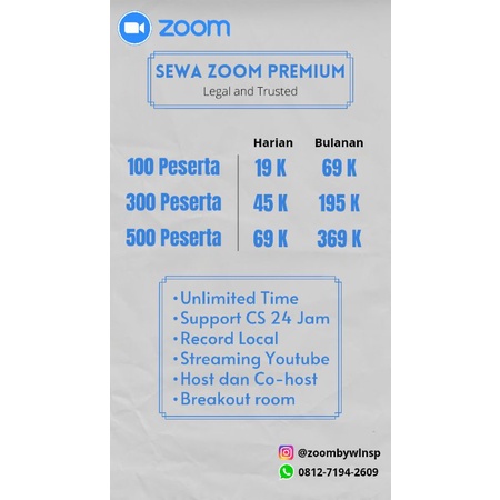 Biaya Zoom Premium : Biaya Berlangganan Zoom Di Indonesia Naik Mulai 1 Oktober / Sewa zoom premium zoom meeting harian unlimited max 100 300 500 1000 peserta legal resmi bergaransi terbaru september 2021 harga murah kualitas terjamin harga langganan zoom premium