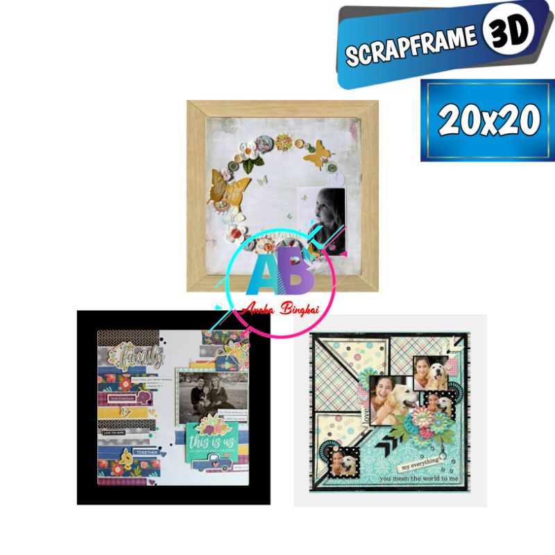 But don’t let the wo. Bingkai Scrapbook 20x20 Cm Bingkai 3d 20x20 Cm Frame 3d 20x20 Cm Shopee Indonesia