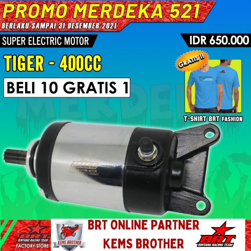 Dilarang mengambil dan copy paste foto!! Dinamo Starter Brt Klx150 Crf150 Boreup 400cc Tiger Boreup 400cc Free Tshirt Brt Shopee Indonesia