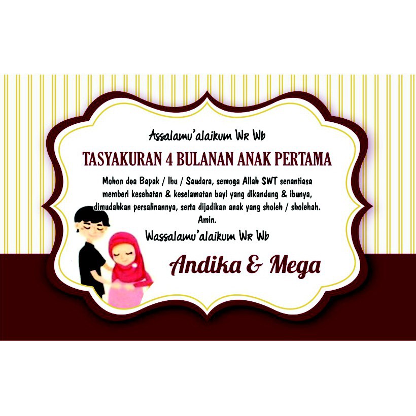 Syukuran 4 bulan kehamilan assalamu'alaikum wr wb, bismillahirrahmanirrahiim puji syukur kami panjatkan atas karunia dan hidayah yang telah diberikan allah… Sticker Label Syukuran Kelahiran 4 Bulanan 7 Bulanan Murah 100 Pcs Shopee Indonesia