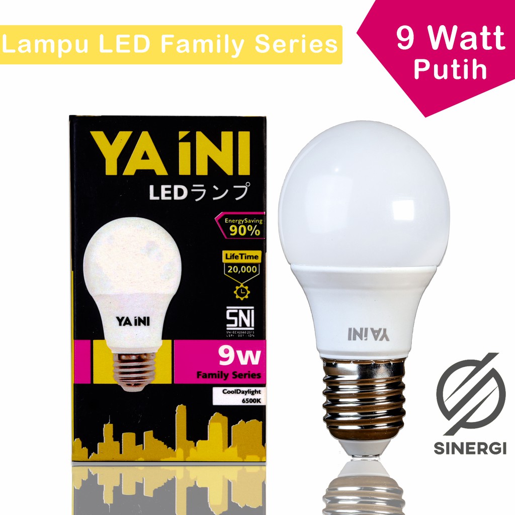 Lampu LED 9 Watt Cahaya Putih/Bohlam LED 20.000 Jam | Shopee Indonesia