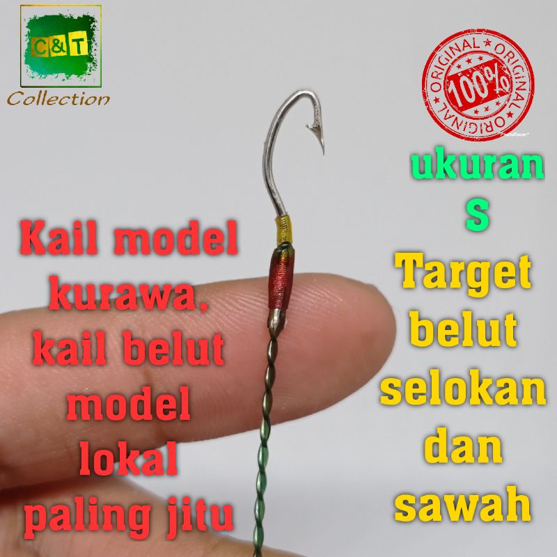 Jual Kail Pancing Urek Belut Pancing Belut Kail Belut India Bahan Baja  Indonesia|Shopee Indonesia