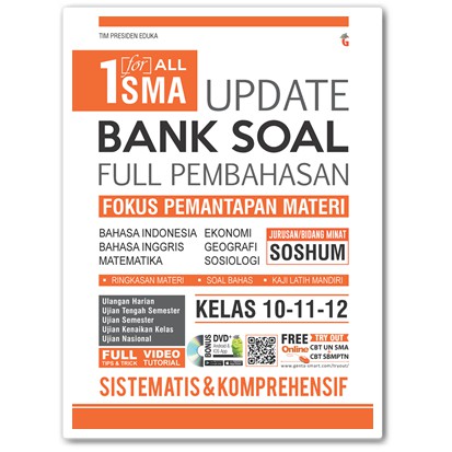 Kunci jawaban latihan soal uts pts bahasa indonesia kelas 10 semester 1. 1 For All Update Bank Soal Full Pembahasan Sma Soshum Kelas 10 11 12 Shopee Indonesia