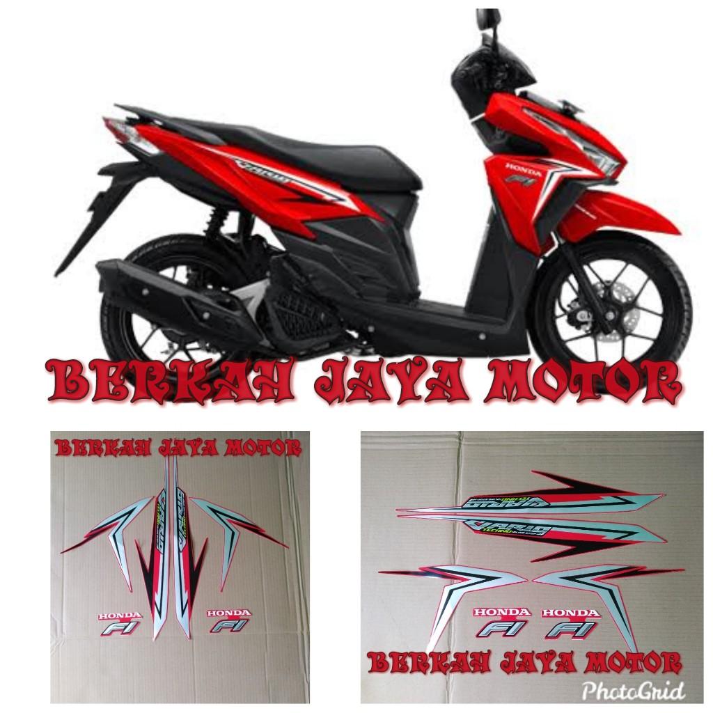 Kelebihan berbelanja nolimitz's maticshop : Striping Honda Vario Techno 125 Led 2014 2015 Body Full Body Merah Cabe Shopee Indonesia