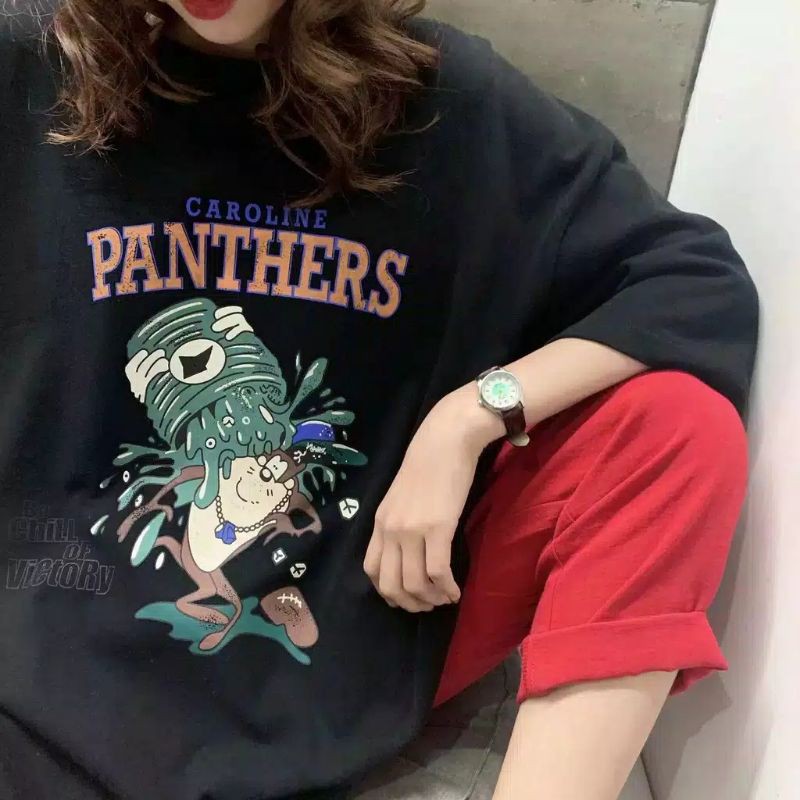 Bermuda shorts (bermuda shorts jeans, salah satu padu padan dengan kemeja oversize. Jual Yang Lagi Hits Kaos Oversize Panthers T Shirt Cewek Oversize Atasan Wanita Korean Style Indonesia Shopee Indonesia