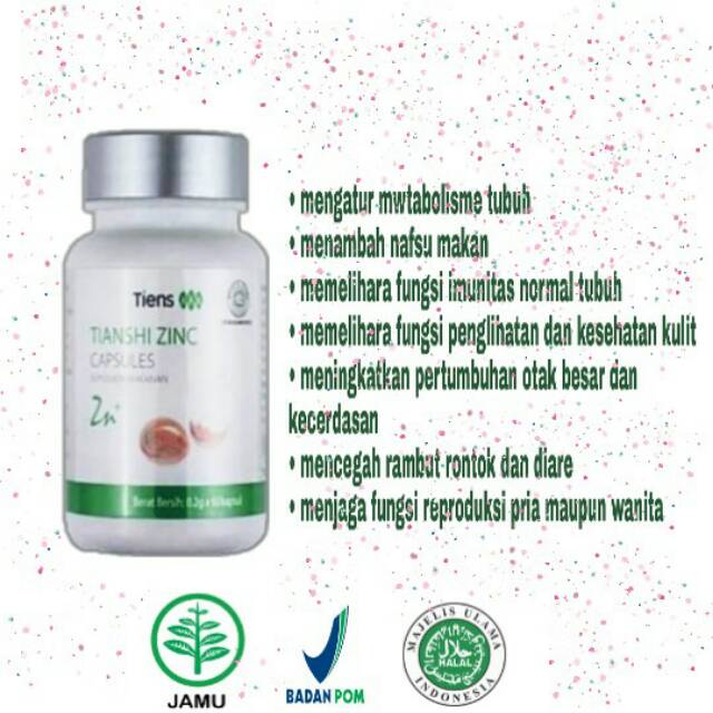 Kandungan antioksidannya dapat melancarkan sirkulasi darah ke semua bagian yang ada di kepala, bahkan . Jual Zinc Cream Zinc Capsules Tiens Makanan Suplemen Kesehatan Indonesia Shopee Indonesia