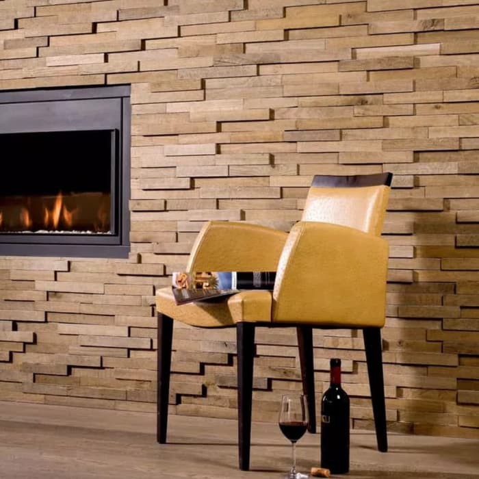 Wall Panel / Wall Cladding / Wood Panel / Hiasan Dinding Kayu Jati - hsn465  | Shopee Indonesia