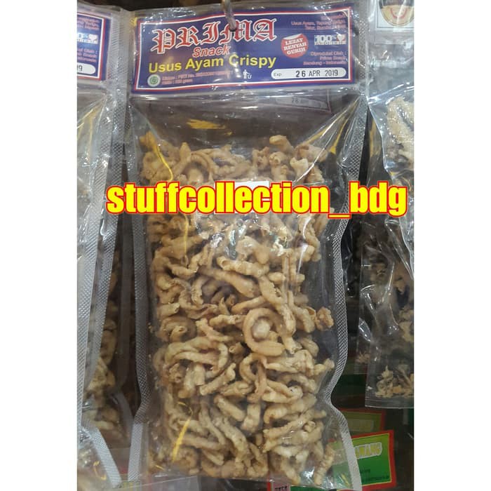 Usus Ayam Crispy Original Prima Snackcemilan snack oleholeh bandung mknn312  | Shopee Indonesia