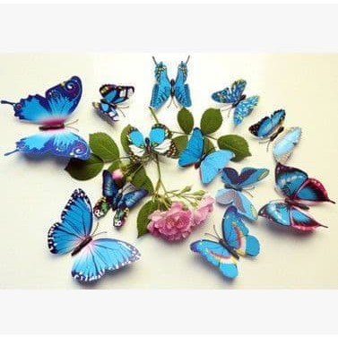 I want to do graffiti art on my bedroom walls, but i cant use my spraypaint directly on the wall, any way to do that? Blue Butterfly Wall Sticker Stiker Dinding Kupu Kupu 3d Magnet Shopee Indonesia