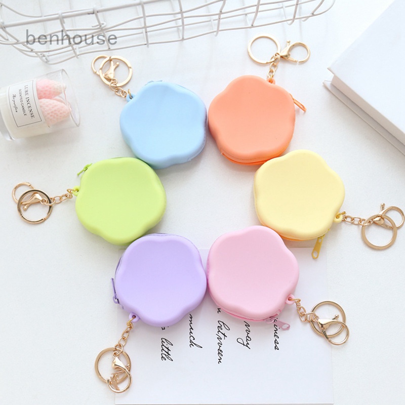 A silver dollar, at least on the surface, is worth $1. Benhouse Cute Mini Coin Purse Keychain Women Girls Cartoon Keychains With Flower Shape Bags Shopee Indonesia