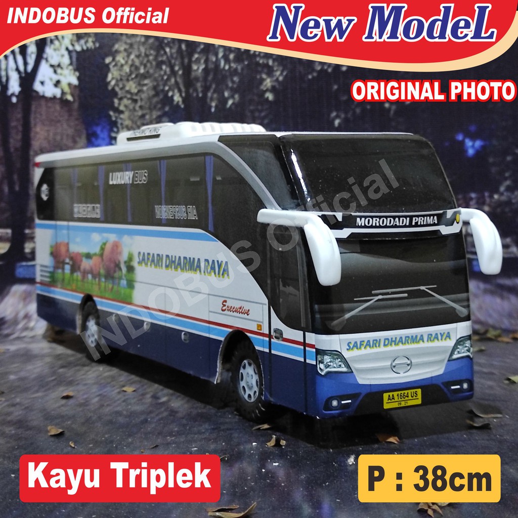 Jual INDOBUS Miniatur Bus Bis Safari Dharma Raya Indonesia|Shopee Indonesia