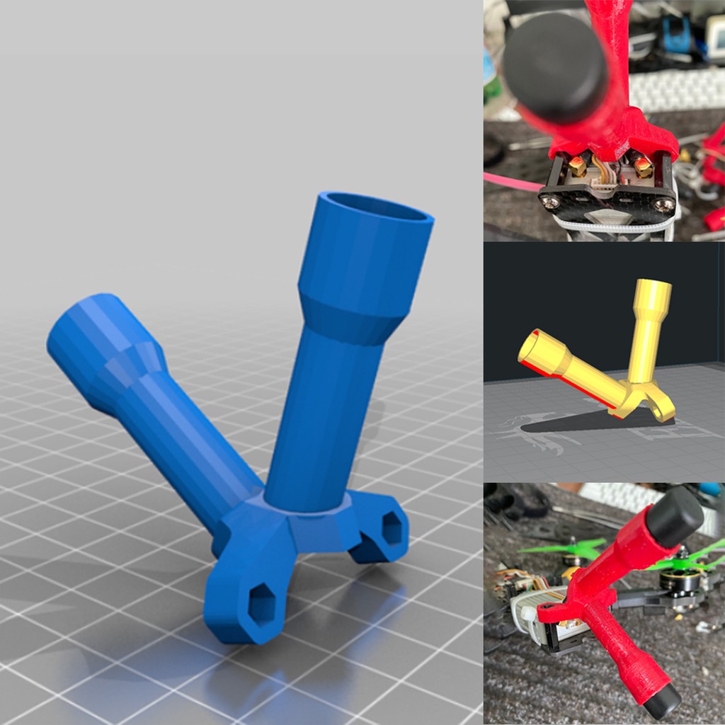 Has any assembly except the canopy which fits easily the flight controller has a snug fit in the slots given on the frame. Impulserc Apex Dji Digital Air Unit Antenna Tubes Fpv Drone 3d Print Shopee Indonesia