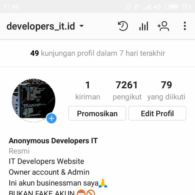 Jual Akun Sosial Media Instagram Followers 7K Indonesia|Shopee Indonesia