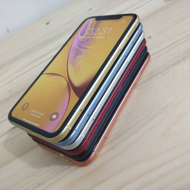 5.0 out of 5 stars excellent battery life and buttery smooth ui by nepuni lokho on 24 may 2019 i've been an android user all my life until i decided to try iphone xr for ios. Apple Iphone Xr 64 128gb Duos Fullset Second Original Shopee Indonesia