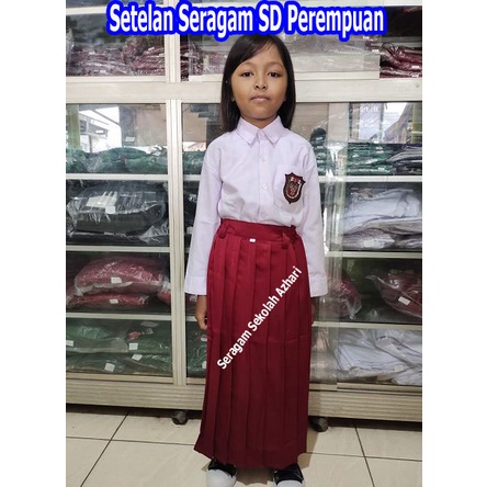 Jual Seragam Anak SD Perempuan Panjang Satu Stel-Seragam Sekolah SD Setelan  Indonesia|Shopee Indonesia