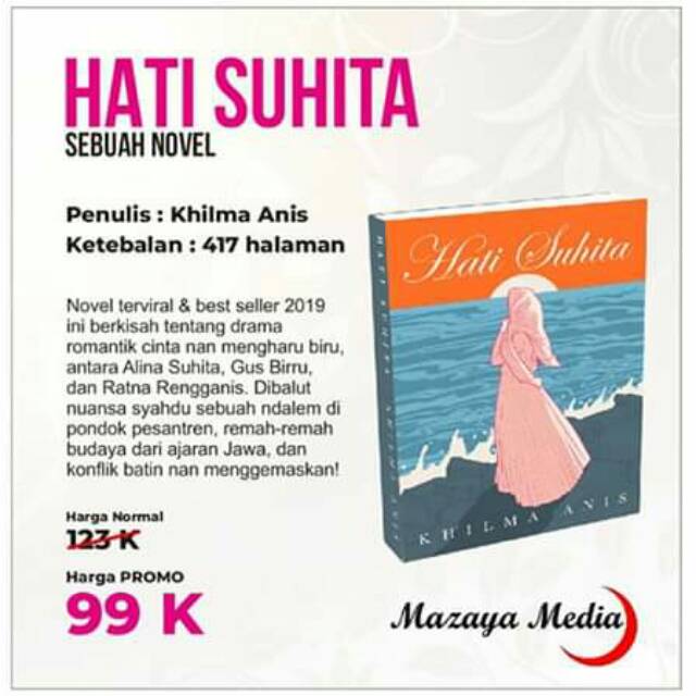 Chudori serta relevansinya sebagai bahan ajar apresiasi sastra di sma andy rachmat setiawan, kundharu saddhono, raheni suhita universitas sebelas maret surel: Cod Bisa Novel Hati Suhita Beli 1 Novel Bonus 3pcs Dompet Ketupat Shopee Indonesia