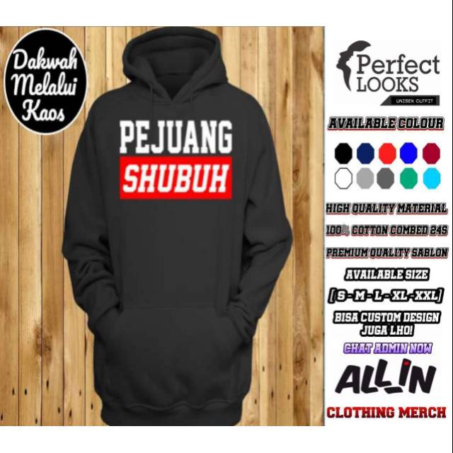 Jual HOODIE SWEATER PRIA HOODIE DAKWAH PEJUANG SUBUH DESAIN SIMPLE  Indonesia|Shopee Indonesia