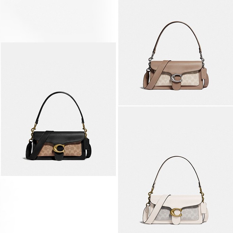 Shop bags, handbags and purses on the coach outlet official site. Coach Tabby Shoulder Bag 26 With Signature Canvas Chalk Tan Black Shopee Indonesia