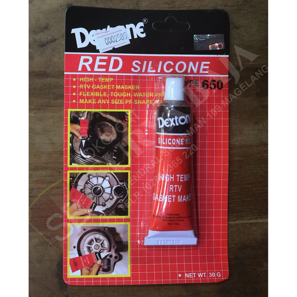 Dextone Red Silicone Type 650 30 G | Shopee Indonesia