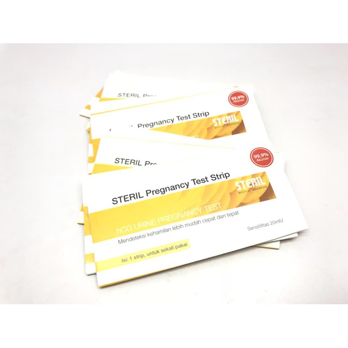 Namun guna meamstikannya, anda perlu melakukan pengecekan sendiri dengan test pack yang banyak tersedia di pasaran. Jual Steril Pregnancy Test Strip 99 9 Akurasi Isi 1 Strip Indonesia Shopee Indonesia