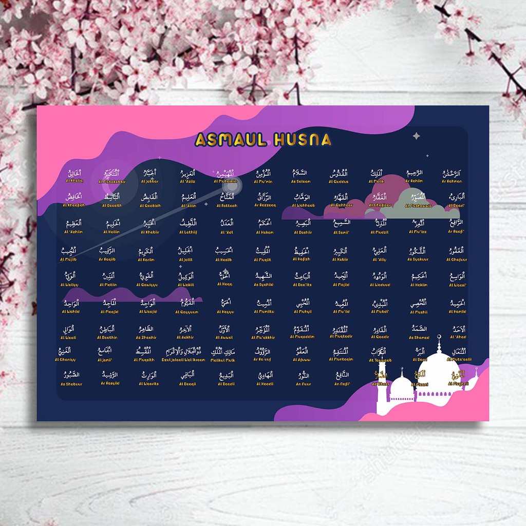 Jual Hiasan Dinding/Kaligrafi Asmaulhusna Lengkap 99 Indonesia|Shopee Indonesia 1024_X_1024_jpg