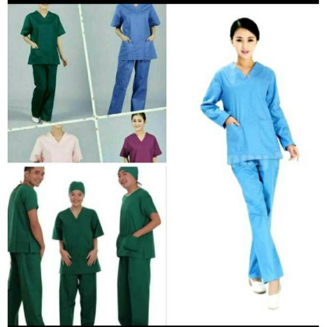 Jual Baju ok oka LENGAN PANJANG / baju jaga perawat rumah sakit , baju  seragam perawat , baju jaga malam Indonesia|Shopee Indonesia