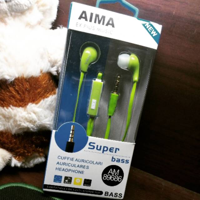 Earphone AIMA EX PIUS MUSIC - Super bass - AM89686 | Shopee Indonesia