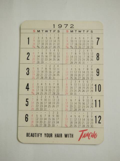 71jt cair dari bisnis ini. Kalender Mini Tancho 1972 Shopee Indonesia