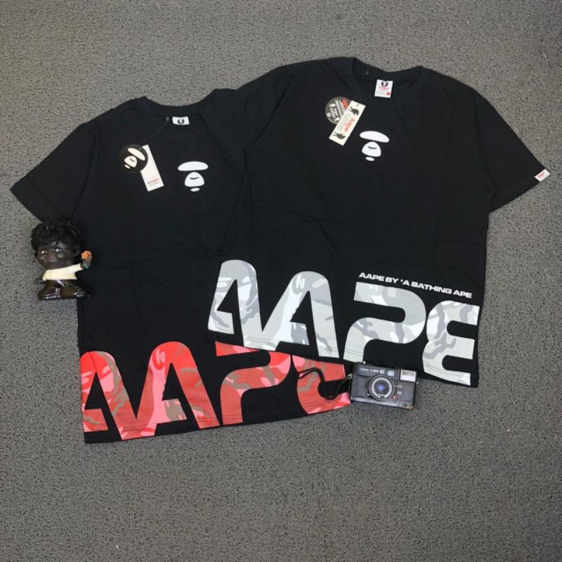 Beli promo aape tee by a bathing ape 100% authentic kaos cowok murah terbaru di shopee. Jual New Kaos Baju Tshirt Aape By A Bathing Ape Quality Original Indonesia Shopee Indonesia