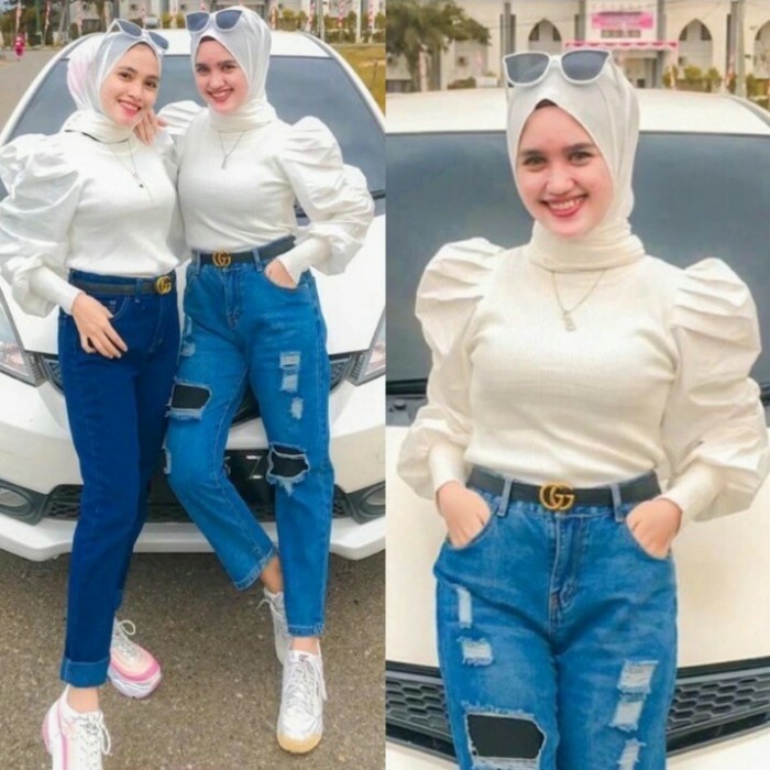 Berikut ini tips memadukan atasan lengan balon agar terlihat lebih mudah dari usia sebenarnya, bikin langsing, dan juga membuat kulit . Harga Ootd Baju Putih Balon Terbaru September 2021 Biggo Indonesia