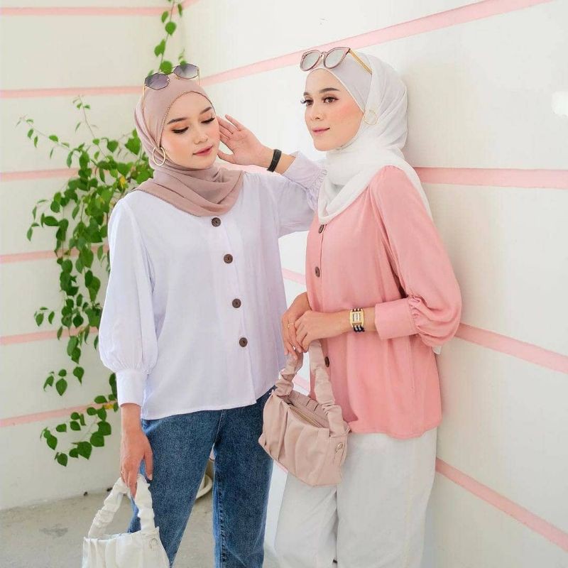 Adn terbaru tunik sella pakaian wanita muslim model terbaru kerah kemeja jumbo. Baju Kekinian Atasan Muslim Hijab Harga Terbaik Oktober 2021 Shopee Indonesia