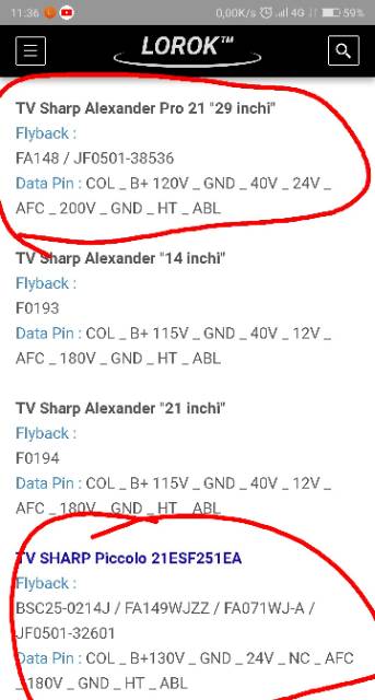 Posting lebih baru posting lama beranda. Flyback Tv Sharp Slim Piccolo 21inc Bsc25 0214j Atau Rtrnfa149wjzz Atau Fa149wjzz Ori Shopee Indonesia
