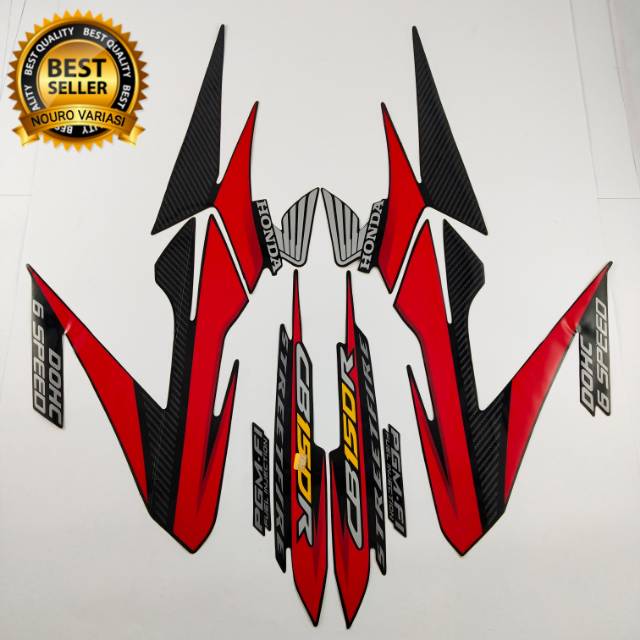 Spesifikasi yang di tawarkan oleh cb 150 r ini memang . Jual Striping Honda Cb150r Cb 150 R 2014 Hitam Merah List Body Standar Shopee Indonesia