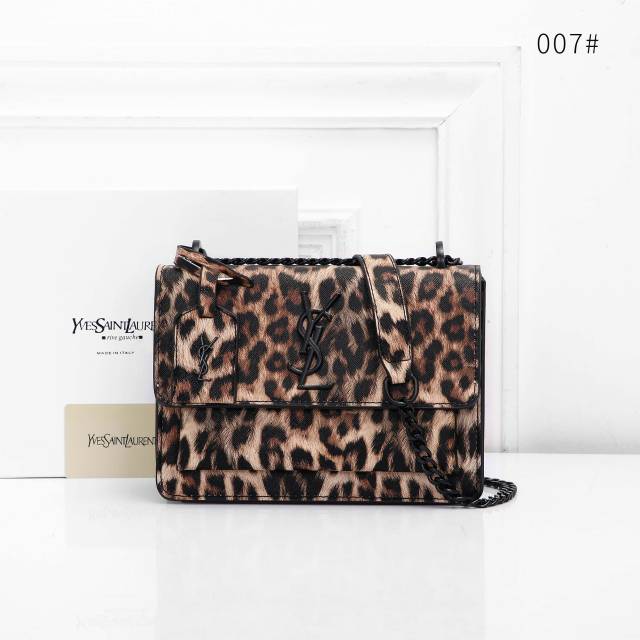 Louis vuitton monogram eva clutch. Ysl Yves Saint Laurent Leopard Bag 007 Shopee Indonesia